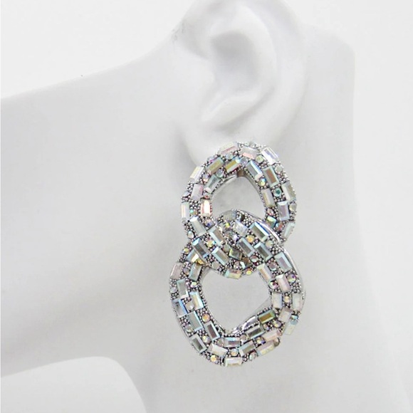 Tasha Two Tier Link Earrings - Picture 6 of 10